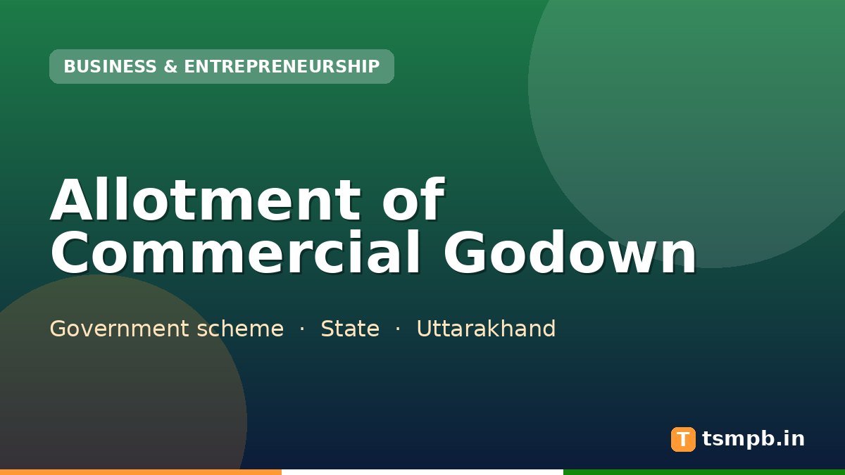Allotment of Commercial Godown