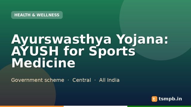 Ayurswasthya Yojana: AYUSH for Sports Medicine