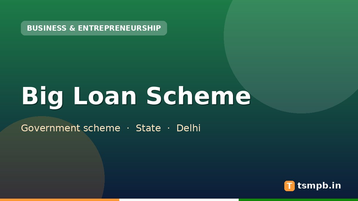 Big Loan Scheme