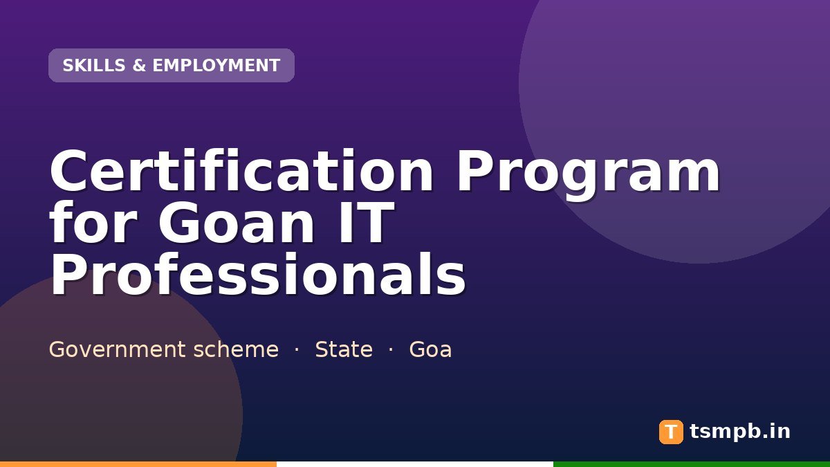 Certification Program for Goan IT Professionals