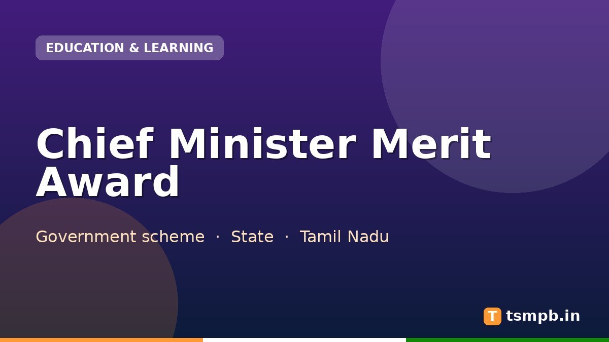 Chief Minister Merit Award