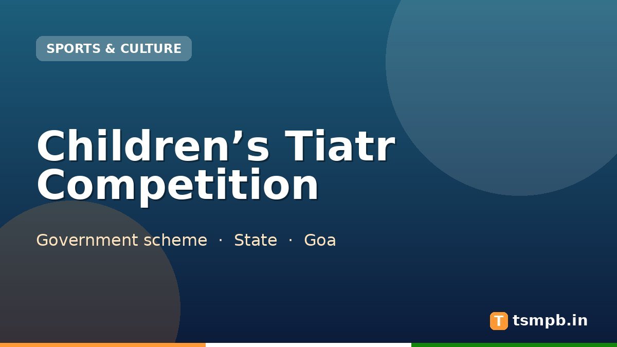 Children’s Tiatr Competition