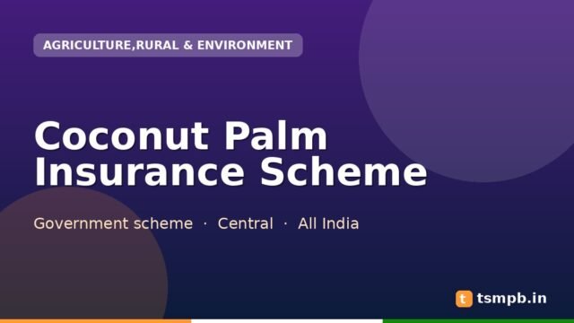 Coconut Palm Insurance Scheme