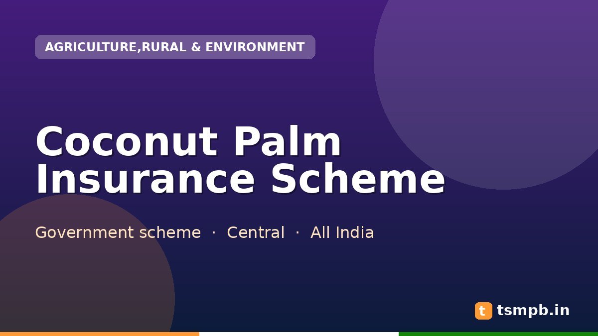 Coconut Palm Insurance Scheme