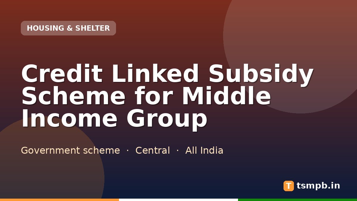 Credit Linked Subsidy Scheme for Middle Income Group
