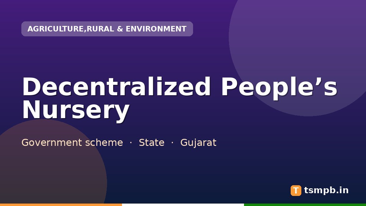 Decentralized People’s Nursery