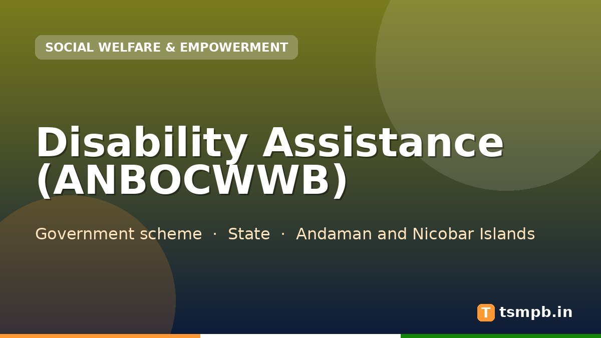 Disability Assistance (ANBOCWWB)