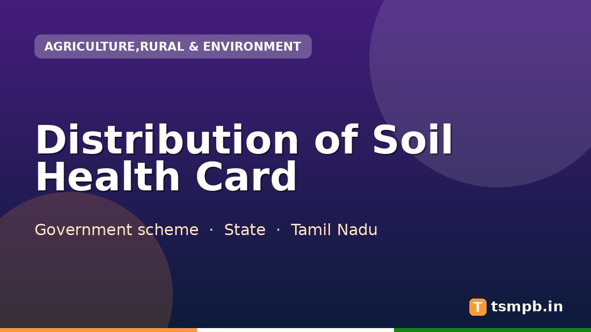 Distribution of Soil Health Card
