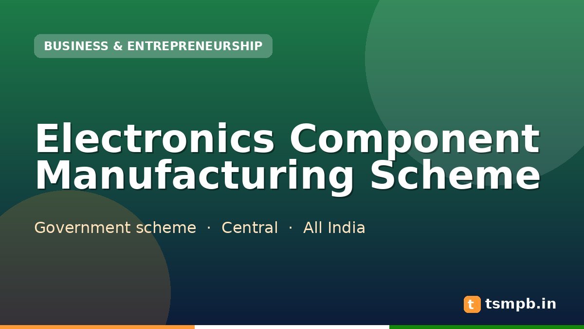 Electronics Component Manufacturing Scheme