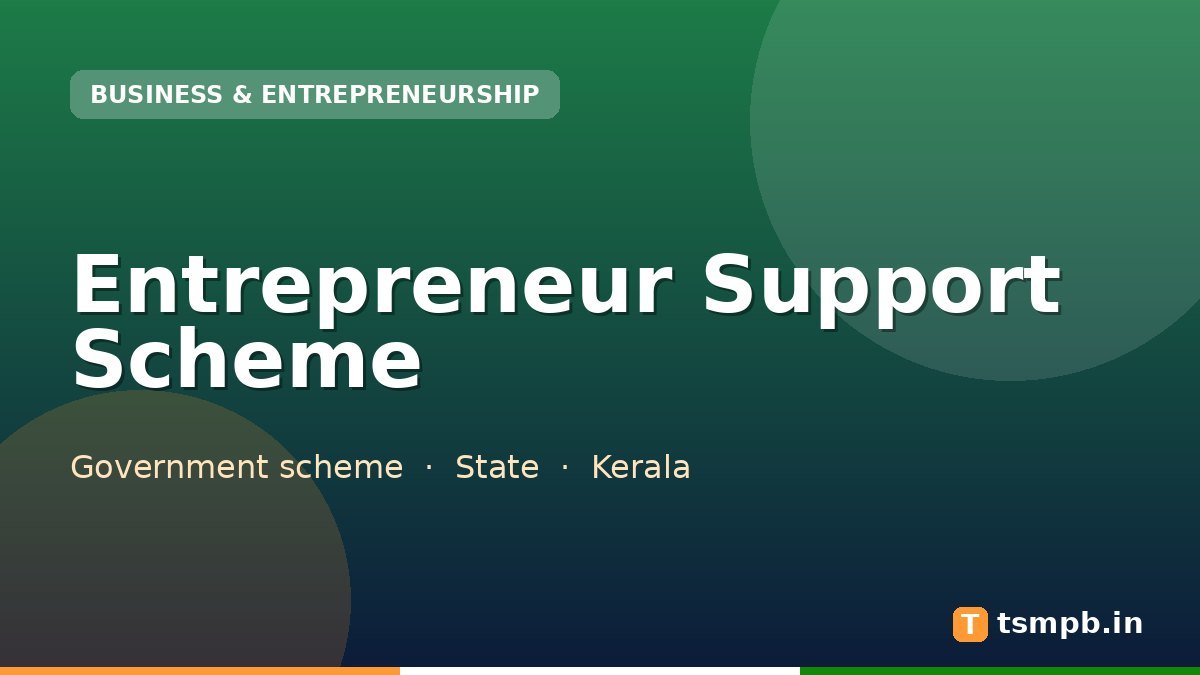 Entrepreneur Support Scheme