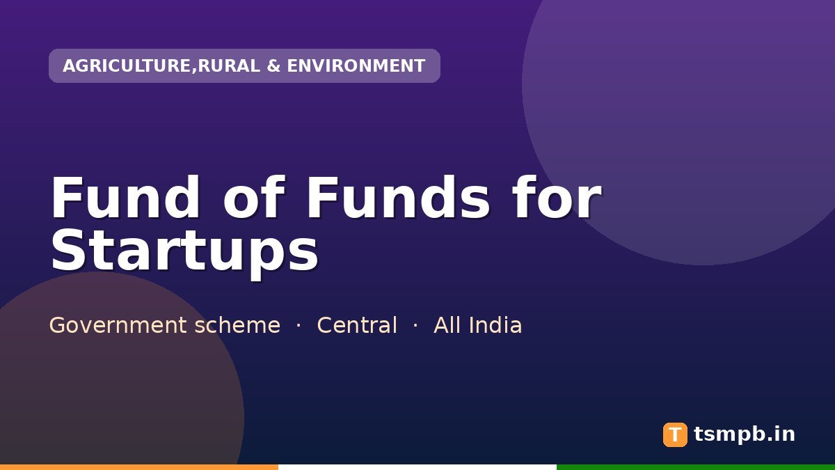 Fund of Funds for Startups