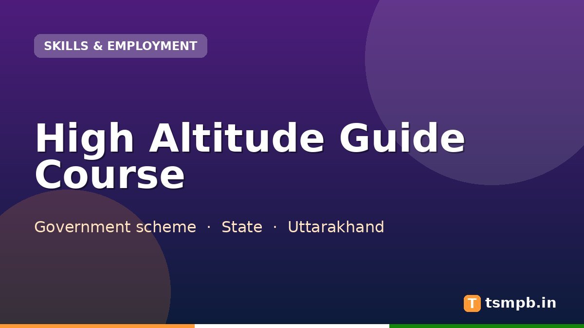 High Altitude Guide Course