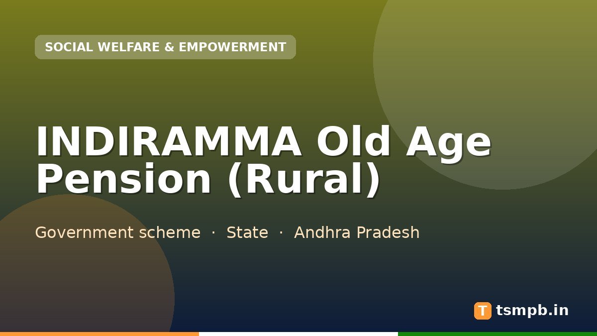 INDIRAMMA Old Age Pension (Rural)