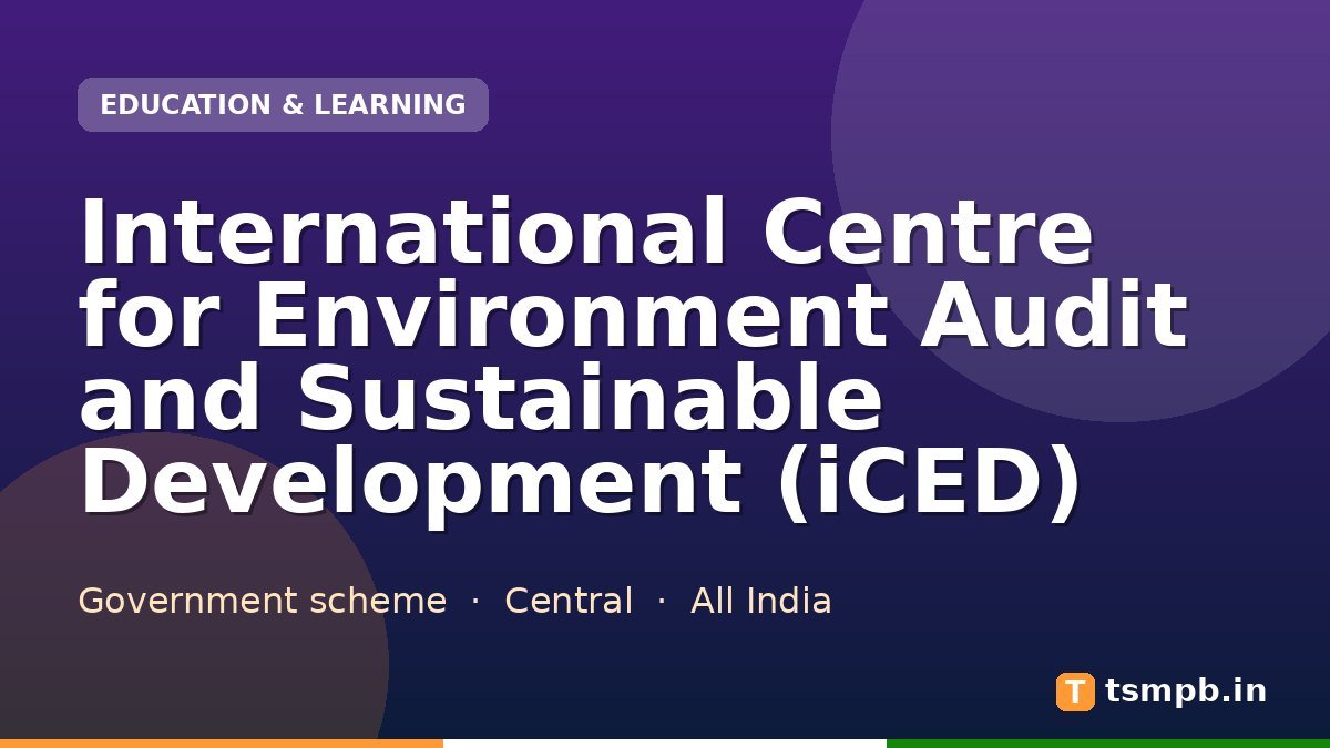International Centre for Environment Audit and Sustainable Development (iCED)