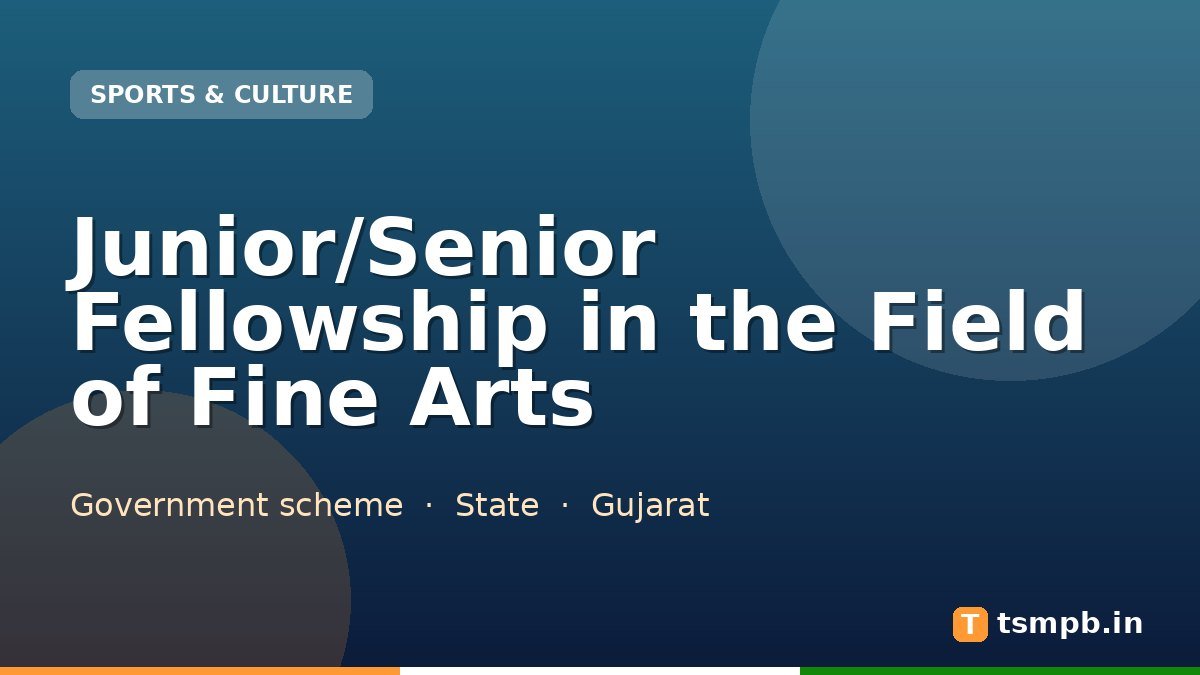 Junior/Senior Fellowship in the Field of Fine Arts