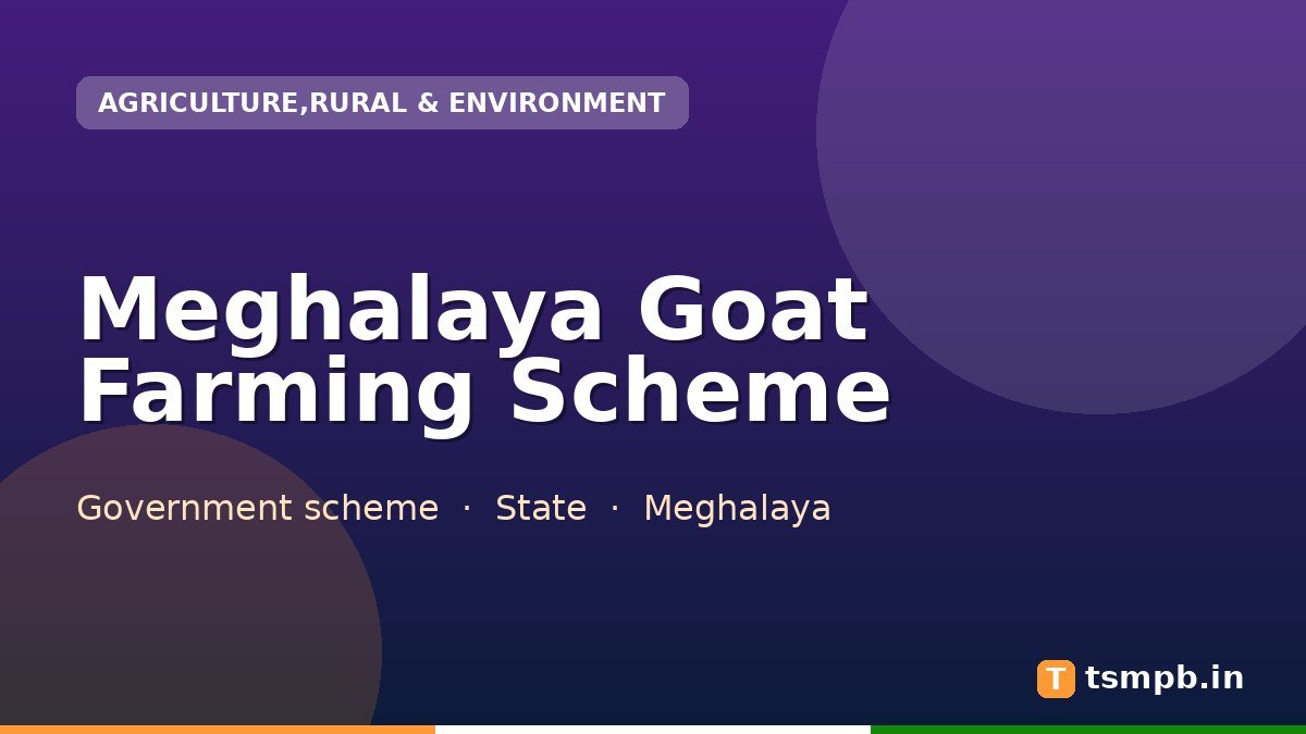 Meghalaya Goat Farming Scheme