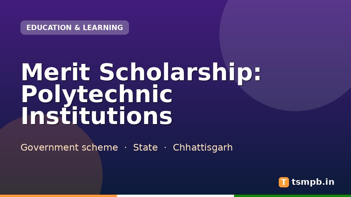 Merit Scholarship: Polytechnic Institutions
