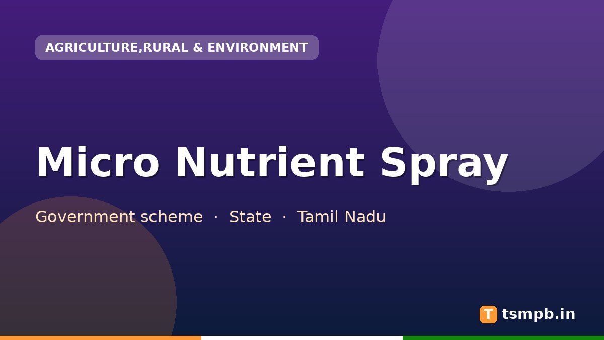 Micro Nutrient Spray