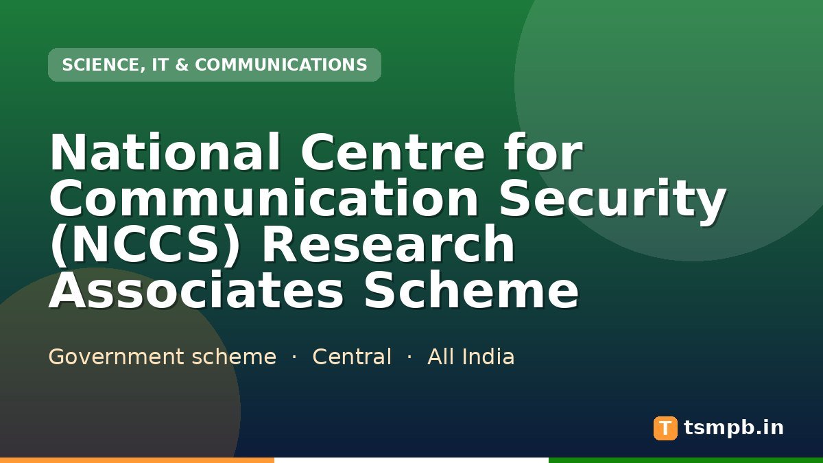 National Centre for Communication Security (NCCS) Research Associates Scheme