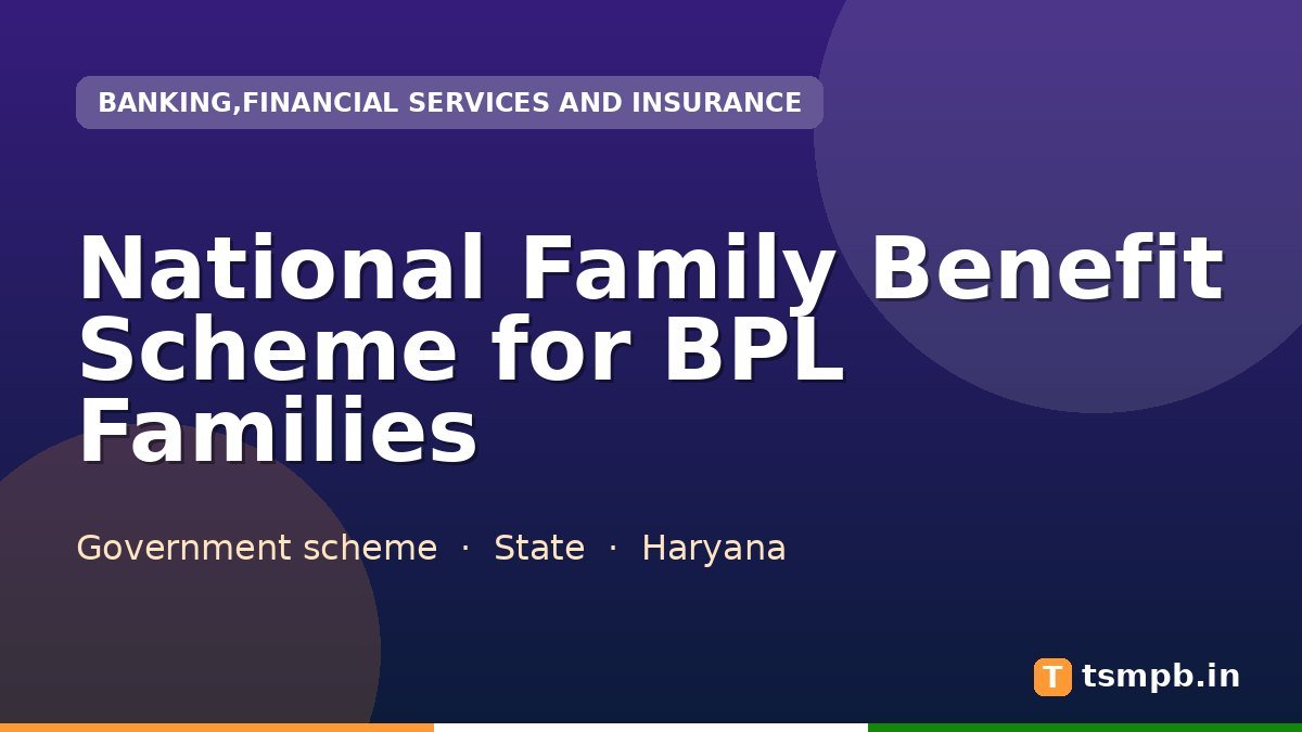 National Family Benefit Scheme for BPL Families