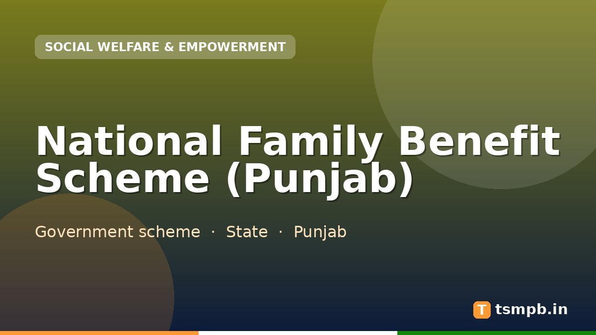 National Family Benefit Scheme (Punjab)
