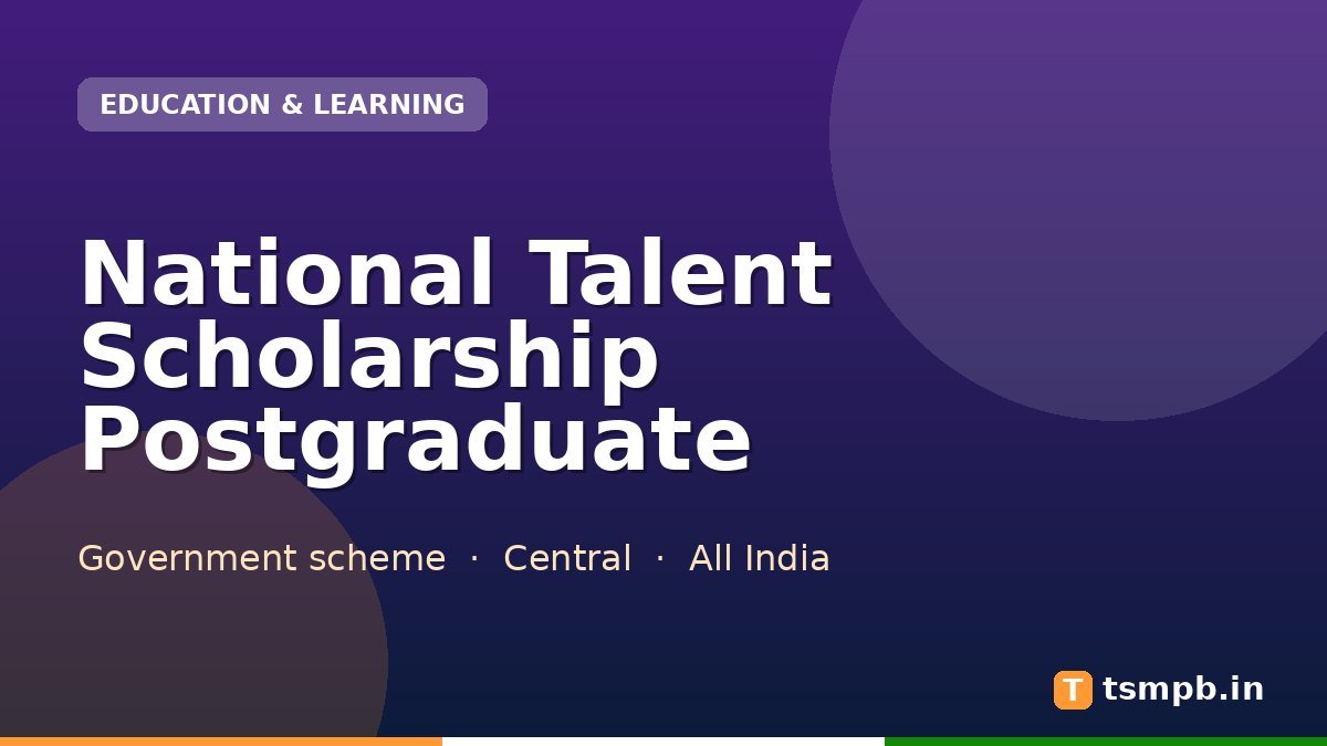National Talent Scholarship Postgraduate