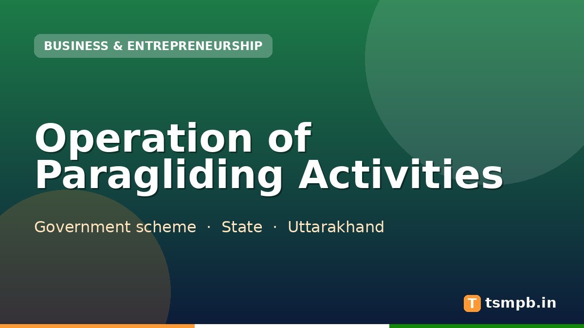 Operation of Paragliding Activities