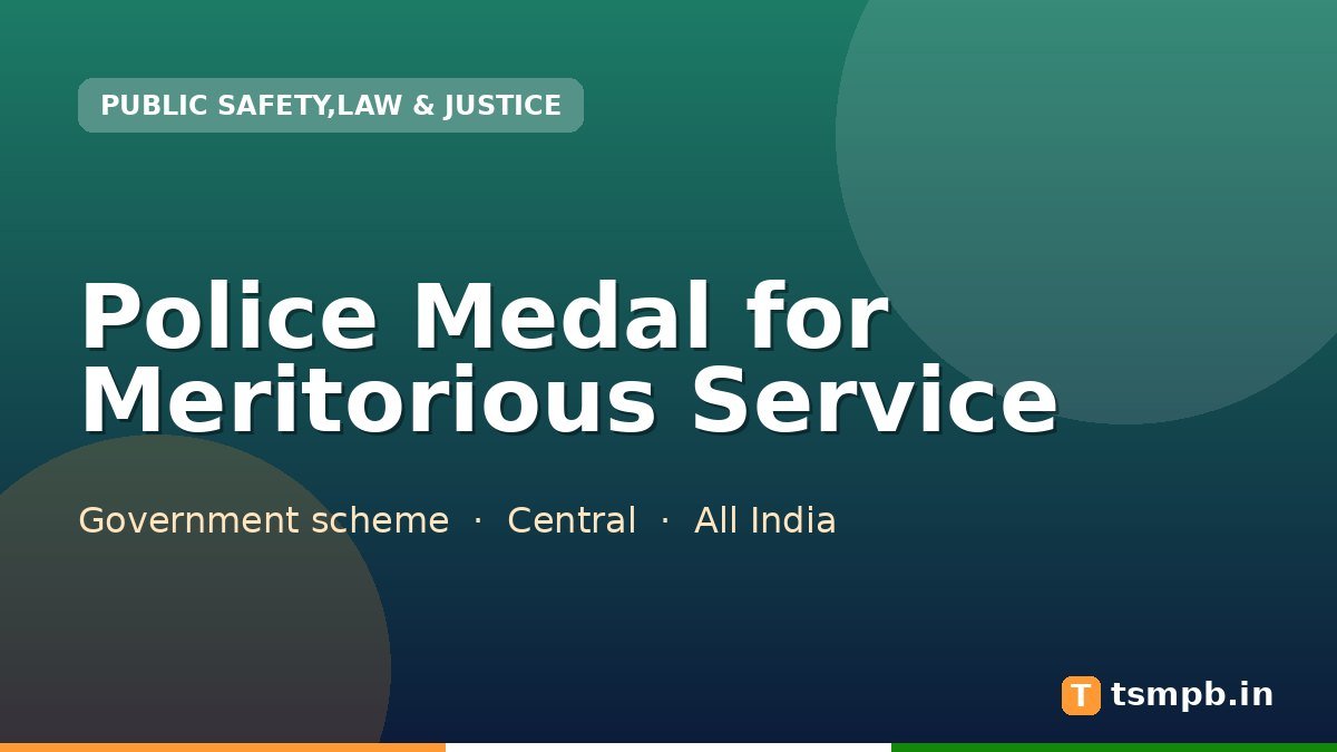 Police Medal for Meritorious Service