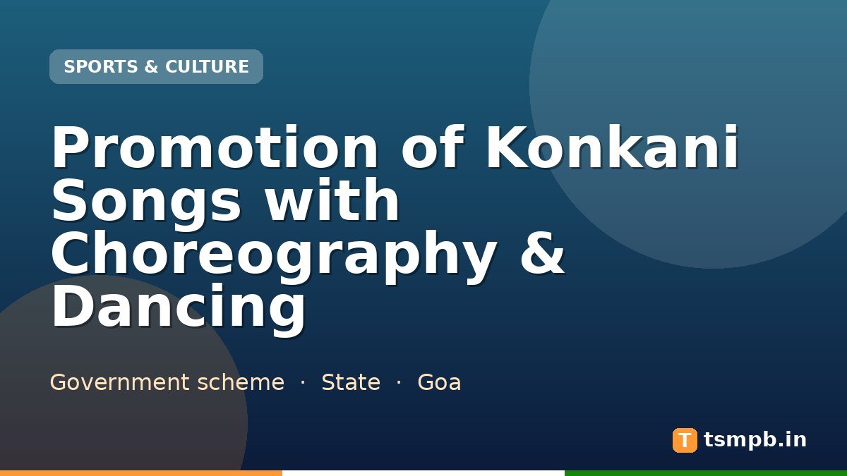 Promotion of Konkani Songs with Choreography & Dancing