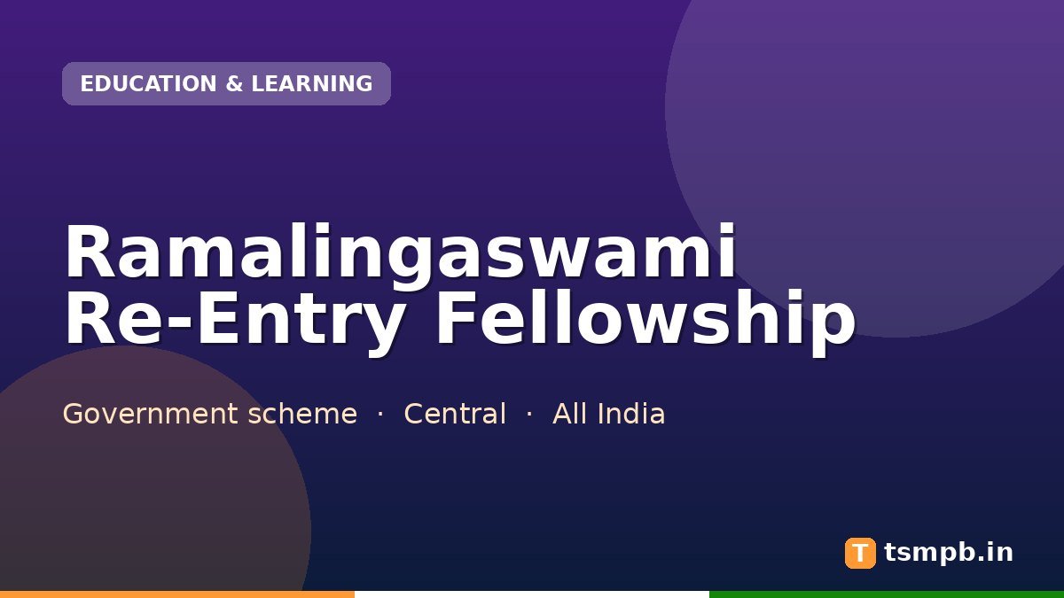Ramalingaswami Re-Entry Fellowship
