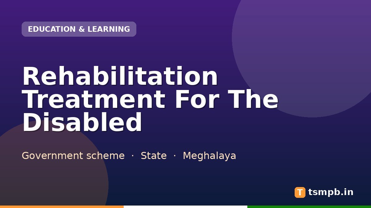 Rehabilitation Treatment For The Disabled