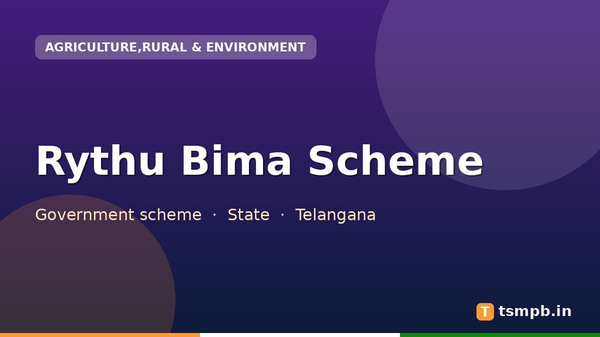 Rythu Bima Scheme
