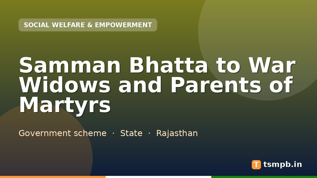 Samman Bhatta to War Widows and Parents of Martyrs