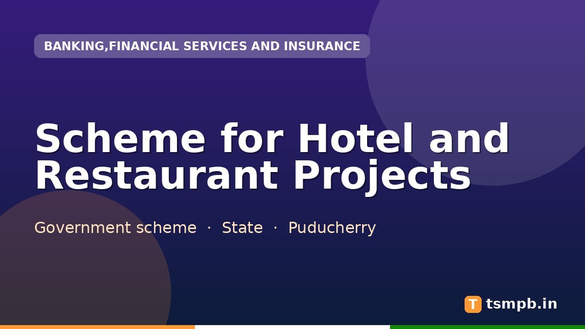 Scheme for Hotel and Restaurant Projects