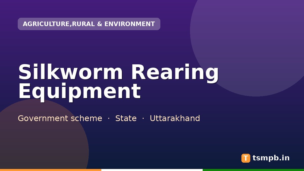 Silkworm Rearing Equipment