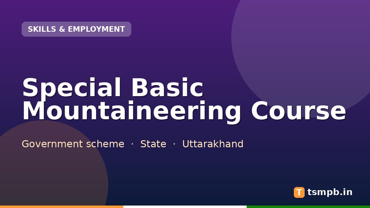 Special Basic Mountaineering Course