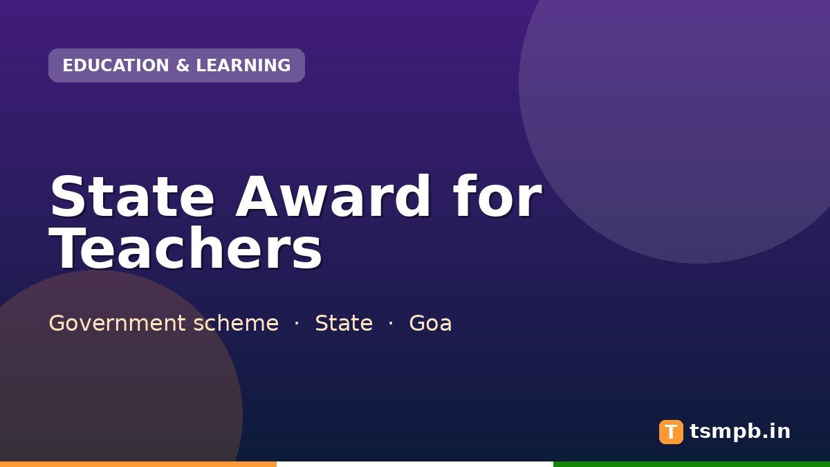 State Award for Teachers