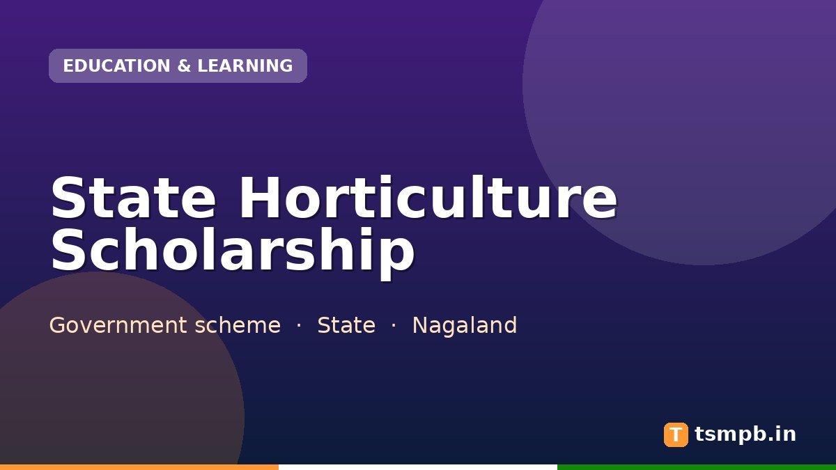State Horticulture Scholarship