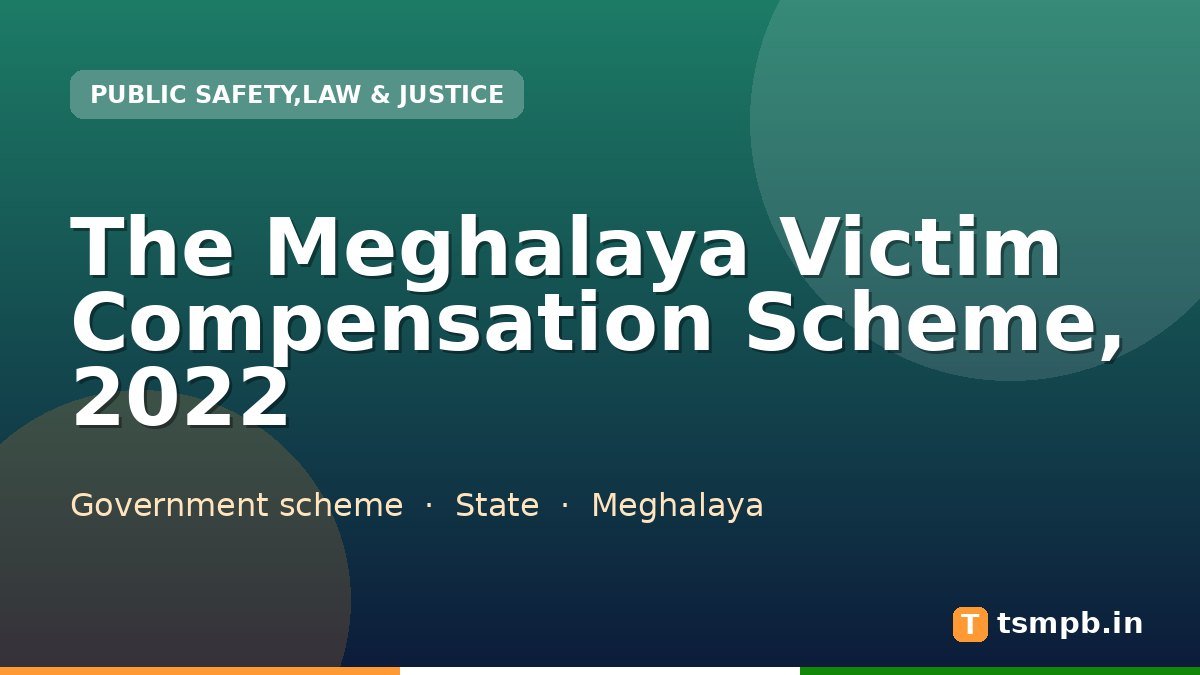 The Meghalaya Victim Compensation Scheme, 2022