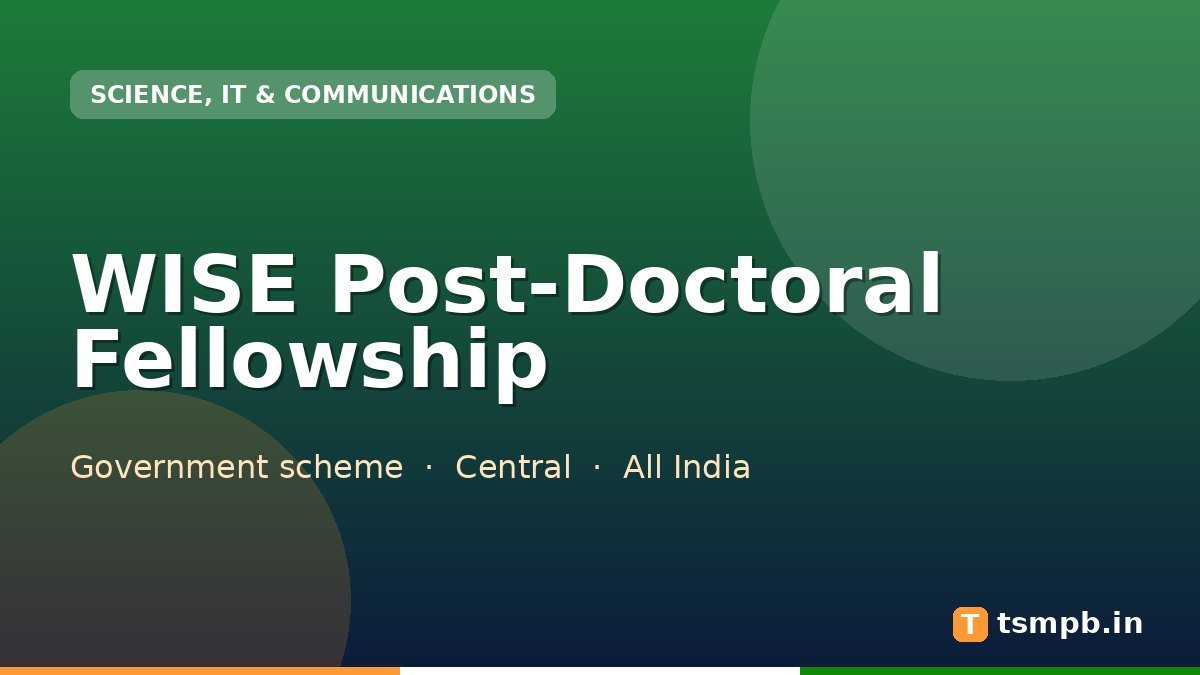 WISE Post-Doctoral Fellowship